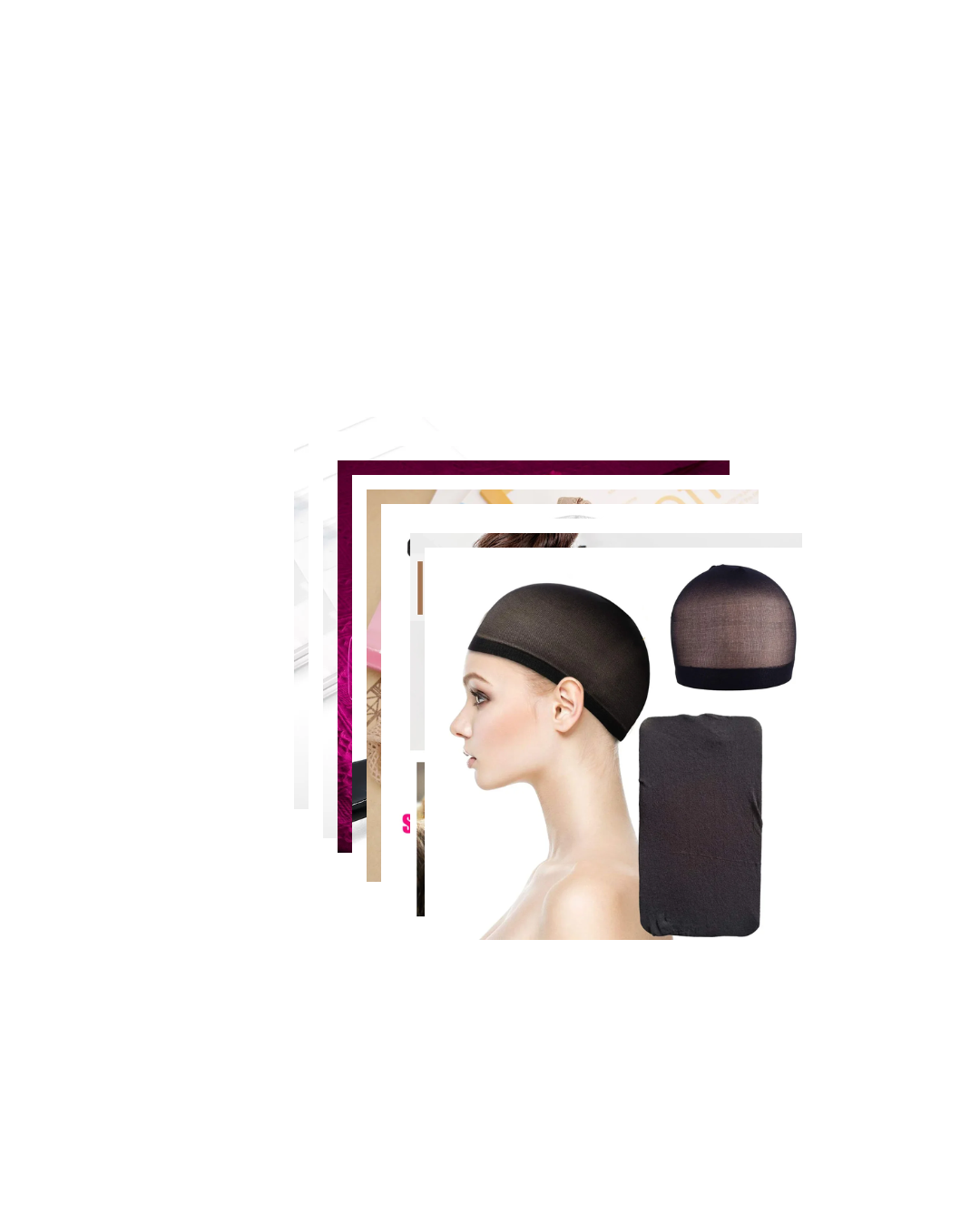 1Pack 2Pcs Top Stocking Nylon Wig Cap Hair Net For Weave Hair Wig Nets Black Stretch Mesh Wigs Cap For Making Wigs Free Size
