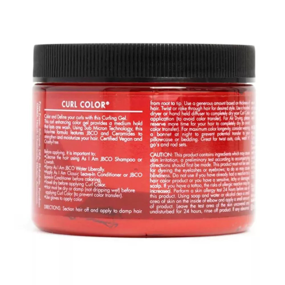 As I Am Curl Color Hot Red Temporary Color 182g