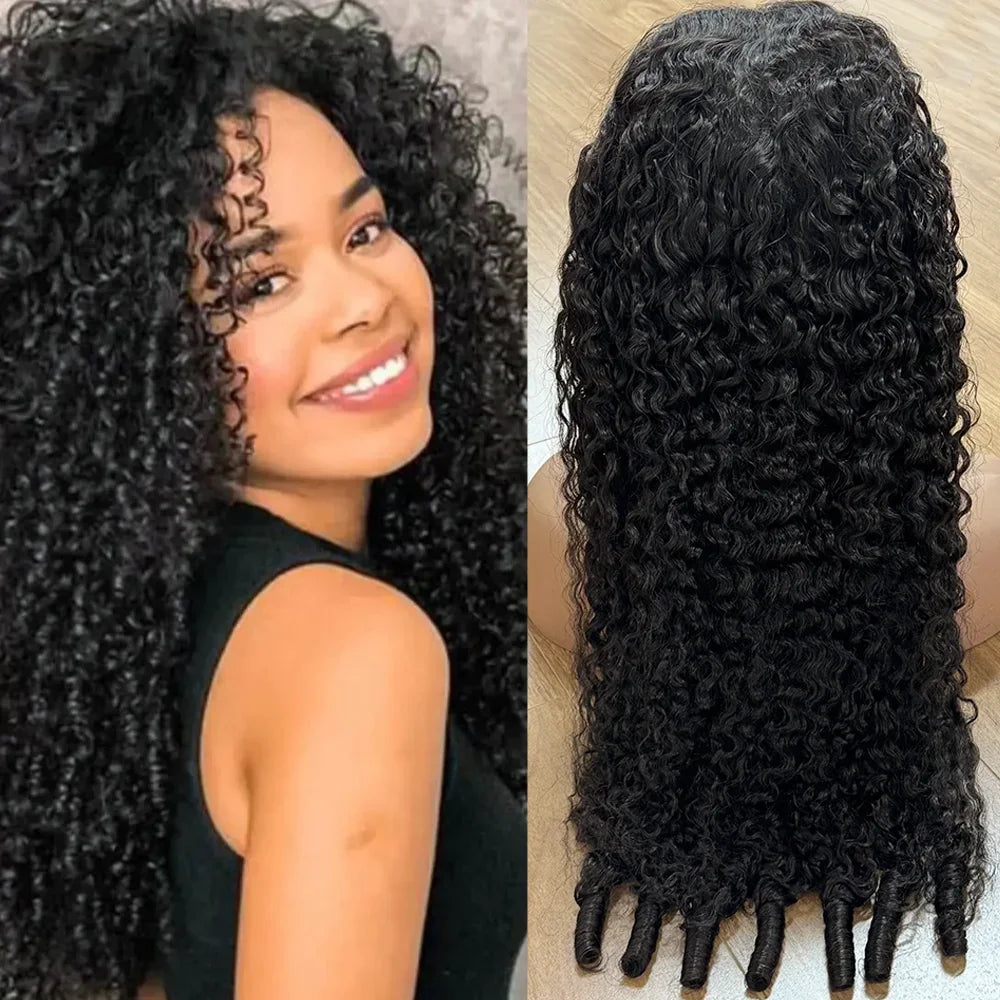 Burmese Curly Human Hair Wigs 220% Density 13x4 Lace Frontal Human Hair Wigs 30 40 Inch Natural Color 13x6 Hd Lace Front Wigs