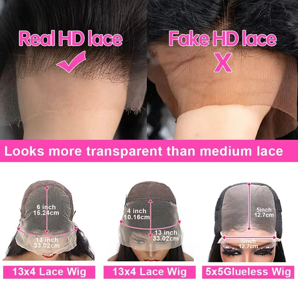 Raw Peruvian Body Wave 250% Density 40 42 inch 13x6 HD Lace Front Human Hair Wigs 13x4 Frontal Wigs Women Glueless Closure Wigs