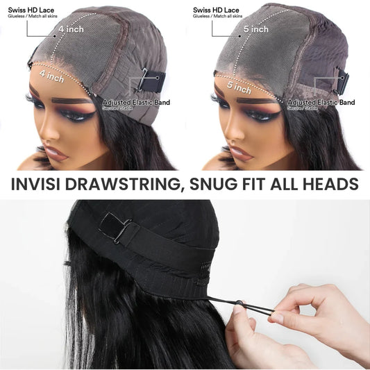 Body Wave Wigs Glueless Wig Human Hair Ready To Wear 5x5 Lace Frontal Wig 4x4 Brazilian Closure Wig For Women Lace Front Wigs