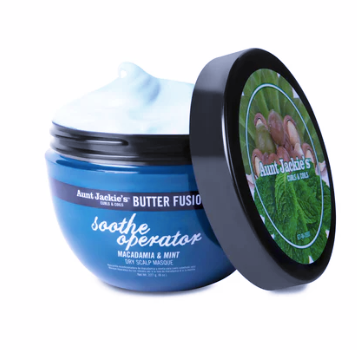 Aunt Jackie's Soothe Operator – Macadamia & Mint Dry Scalp Conditioning Masque 227ml