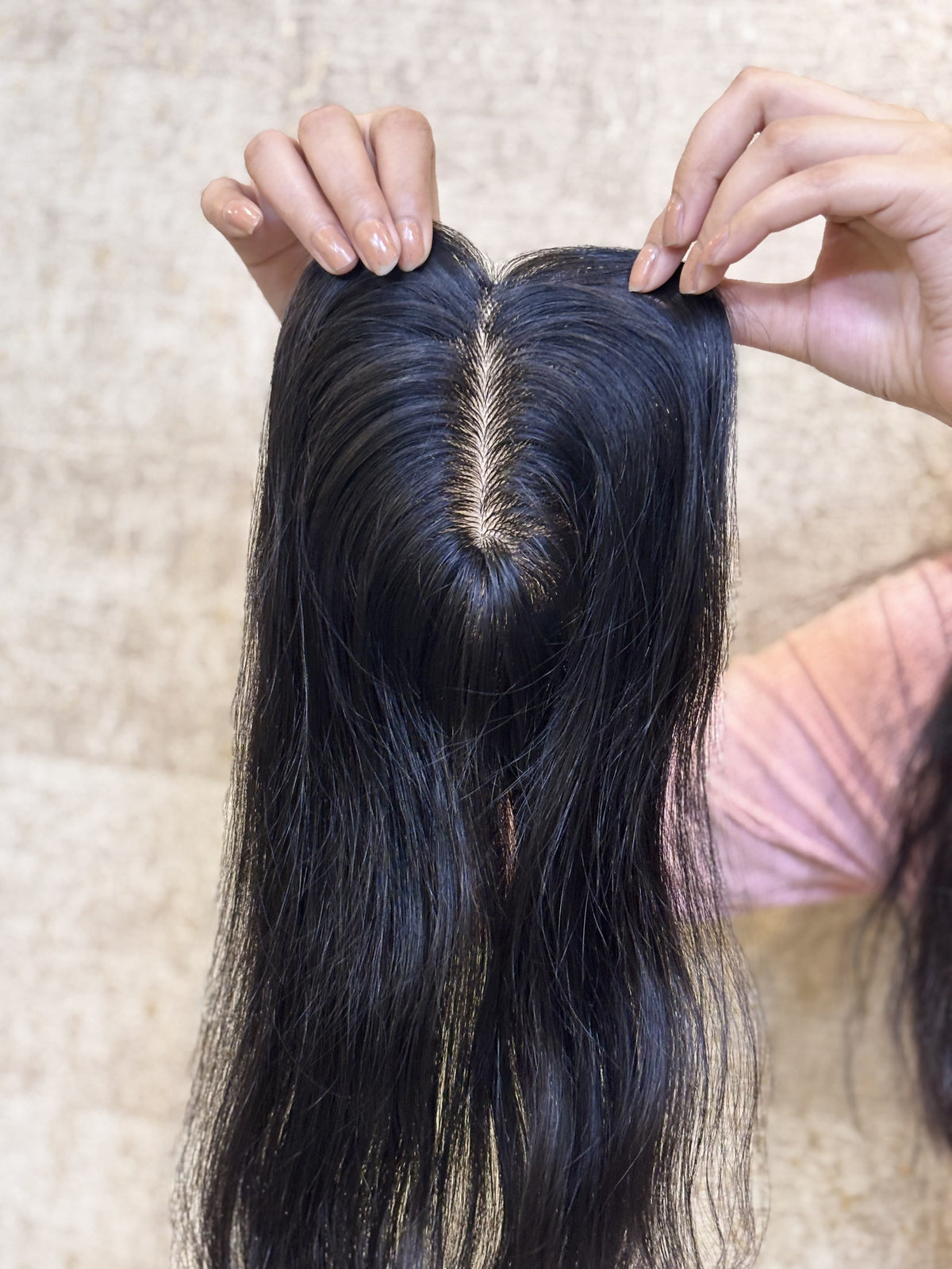 Hair Topper for Volume & Thin Hair | Silk Base | Natural Black | Straight | Remy Hair India
